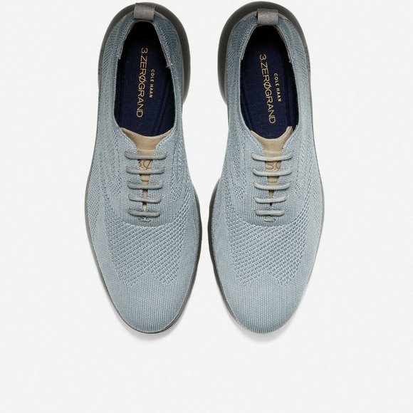 Cole Haan Men's ZeroGrand Gray Stitchlite Wingtip Oxford Shoes 11.5M -New in Box - Picture 9 of 11